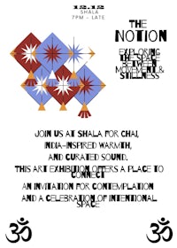 a flyer for a yoga and meditation event