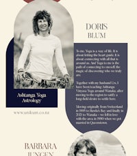 a flyer with a picture of a woman and a man