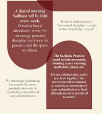 a flyer with the words, a shared morning, sabhan will be held